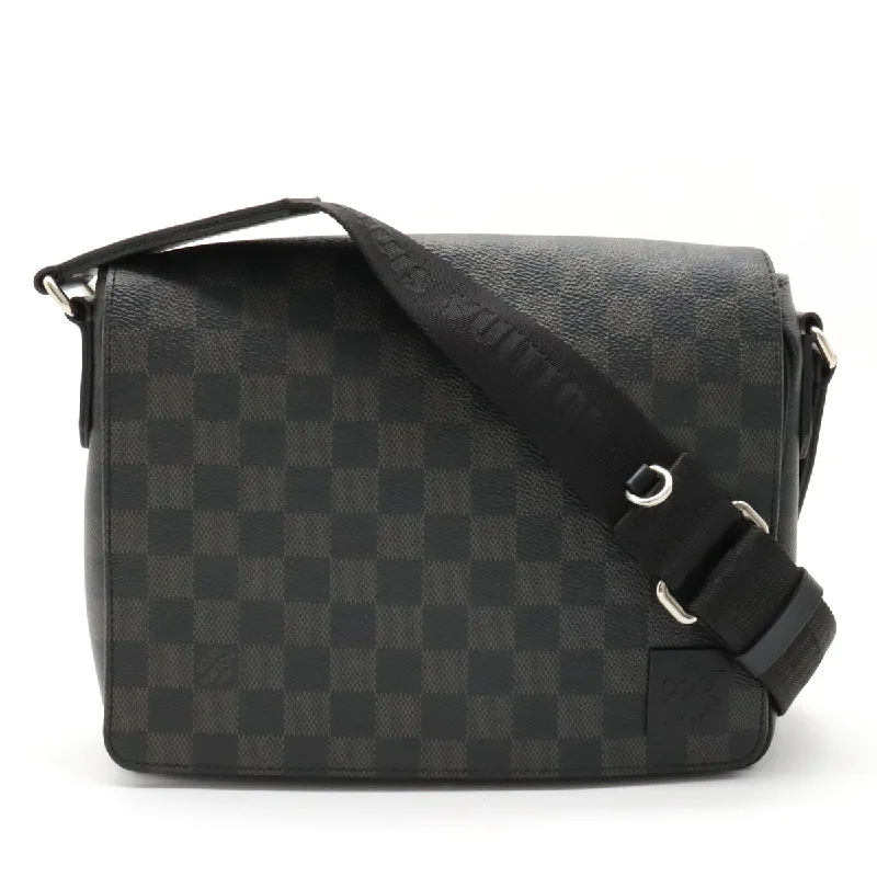 LOUIS VUITTON Damier District PM Shoulder Bag Messenger Bag  N42710