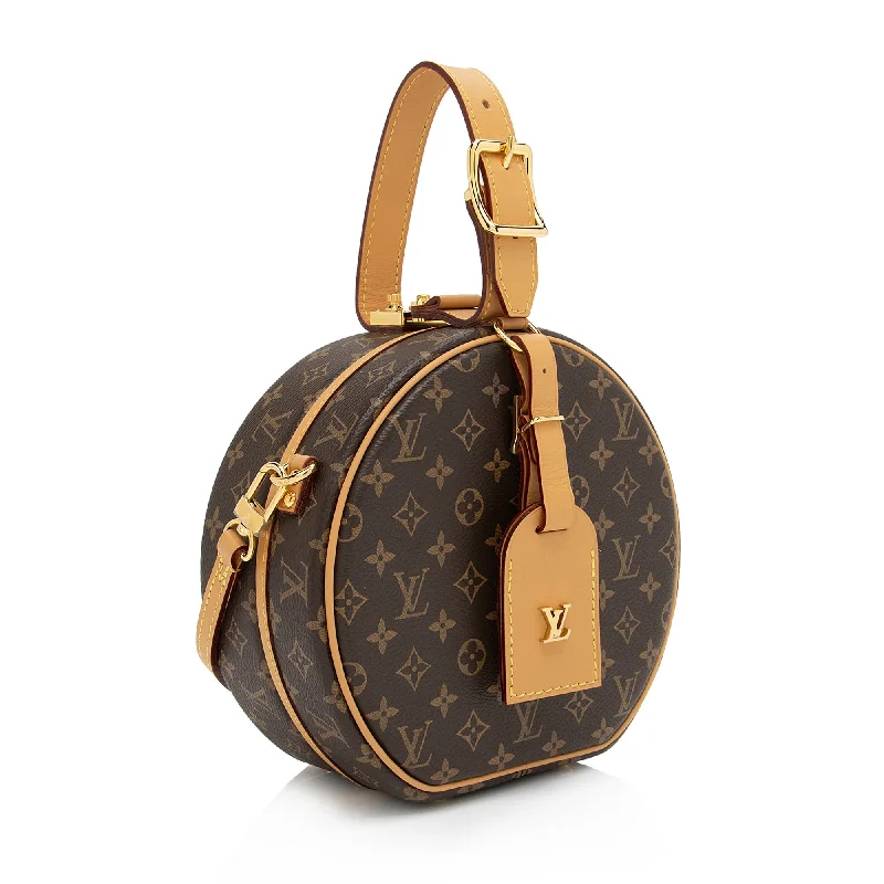 Louis Vuitton Monogram Canvas Petite Boite Chapeau Shoulder Bag (SHF-sX1t9Q)