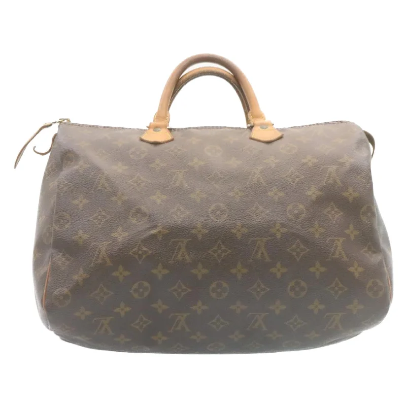 LOUIS VUITTON Monogram Speedy 35 Hand Bag M41524 LV Auth ds370