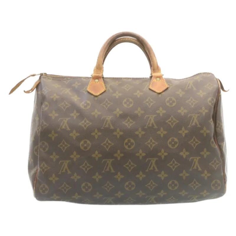 LOUIS VUITTON Monogram Speedy 35 Hand Bag M41524 LV Auth ds377