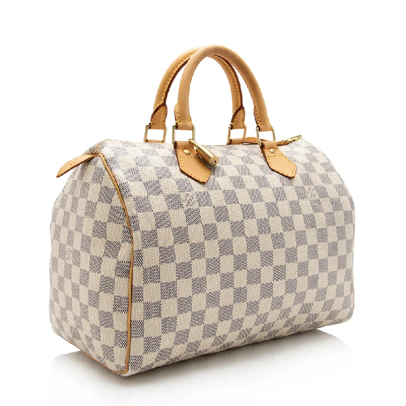 Louis Vuitton Damier Azur Speedy 30 Satchel (SHF-15538)