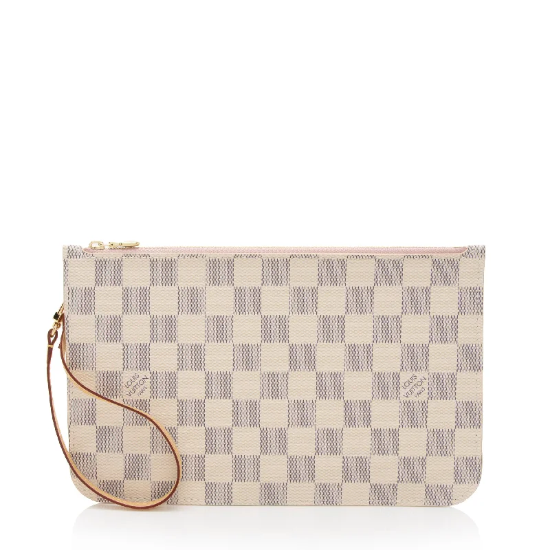 Louis Vuitton Damier Azur Neverfull MM Pochette (SHF-RlaeqM)