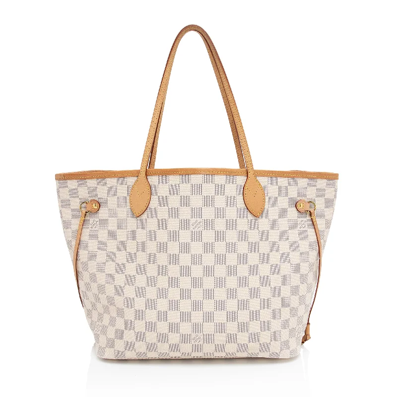 Louis Vuitton Damier Azur Neverfull MM Tote (SHF-DBwAn9)