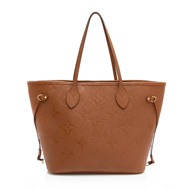 Louis Vuitton Giant Monogram Empreinte Neverfull MM Tote (SHF-utUwCG)