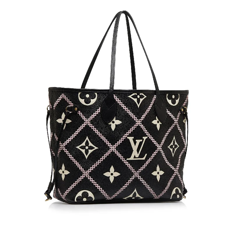 Louis Vuitton Monogram Empreinte Giant Broderies Neverfull MM (SHG-xRWoVc)