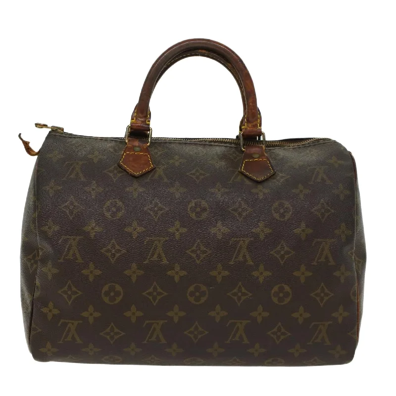 LOUIS VUITTON Monogram Speedy 30 Hand Bag M41526 LV Auth bs6189