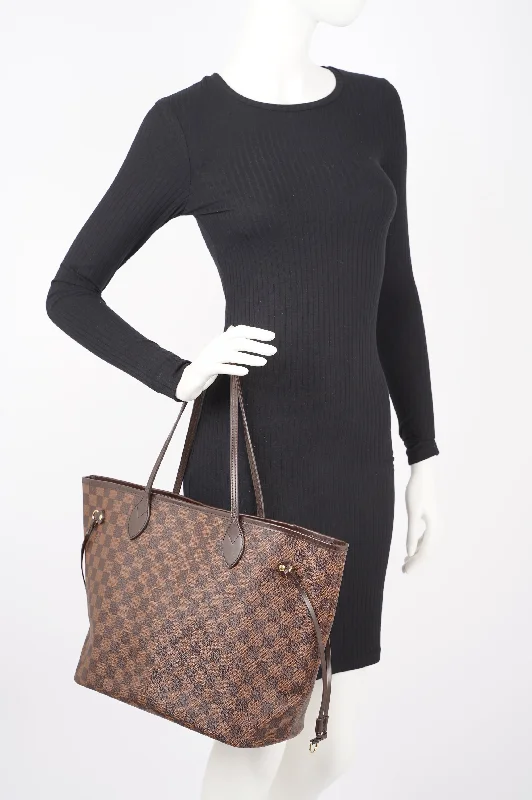 Louis Vuitton Womens Neverfull Damier Ebene MM